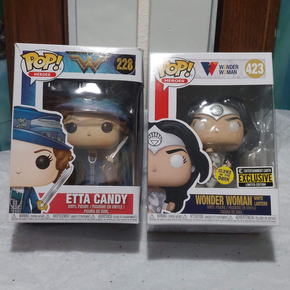 Wonder Woman and Etta Candy Funko Pop Figures